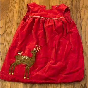 Baby Boden reindeer dress